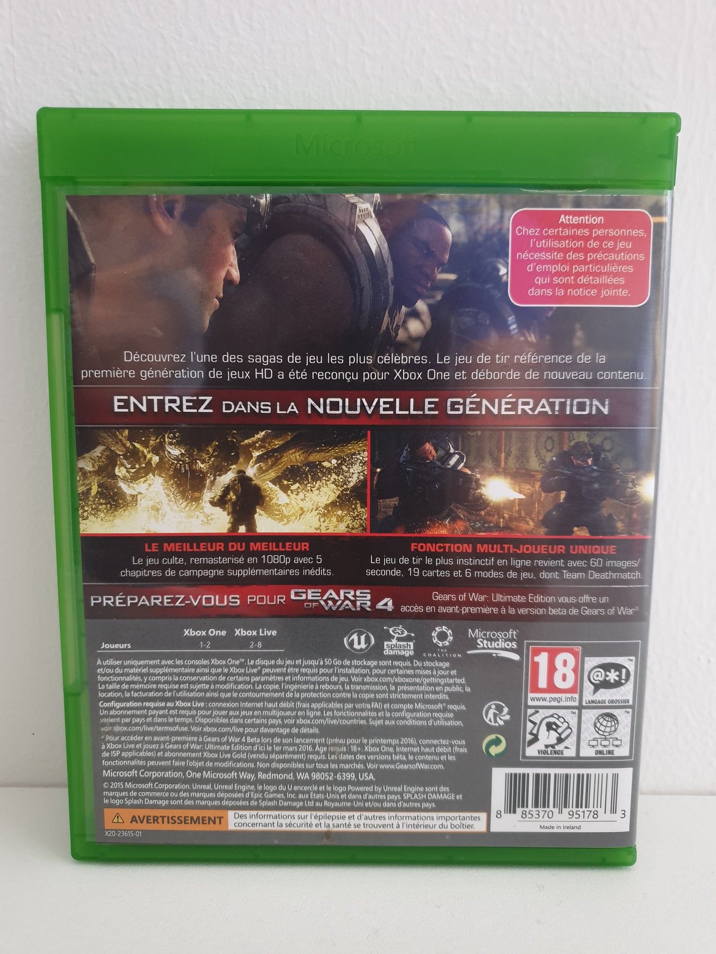 Gears of War - Ultimate Edition Xbox One - Occasion