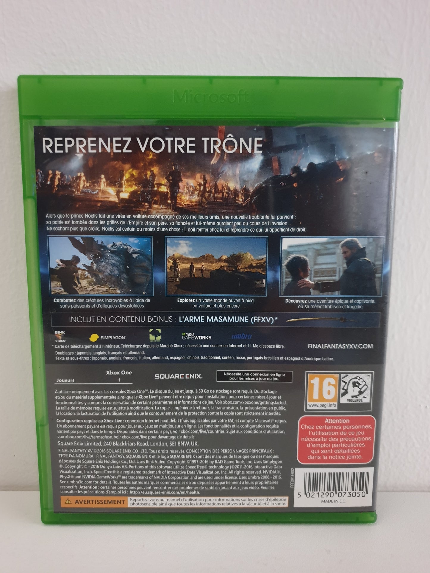 Final Fantasy XV Edition Day One Xbox One - Occasion bon état