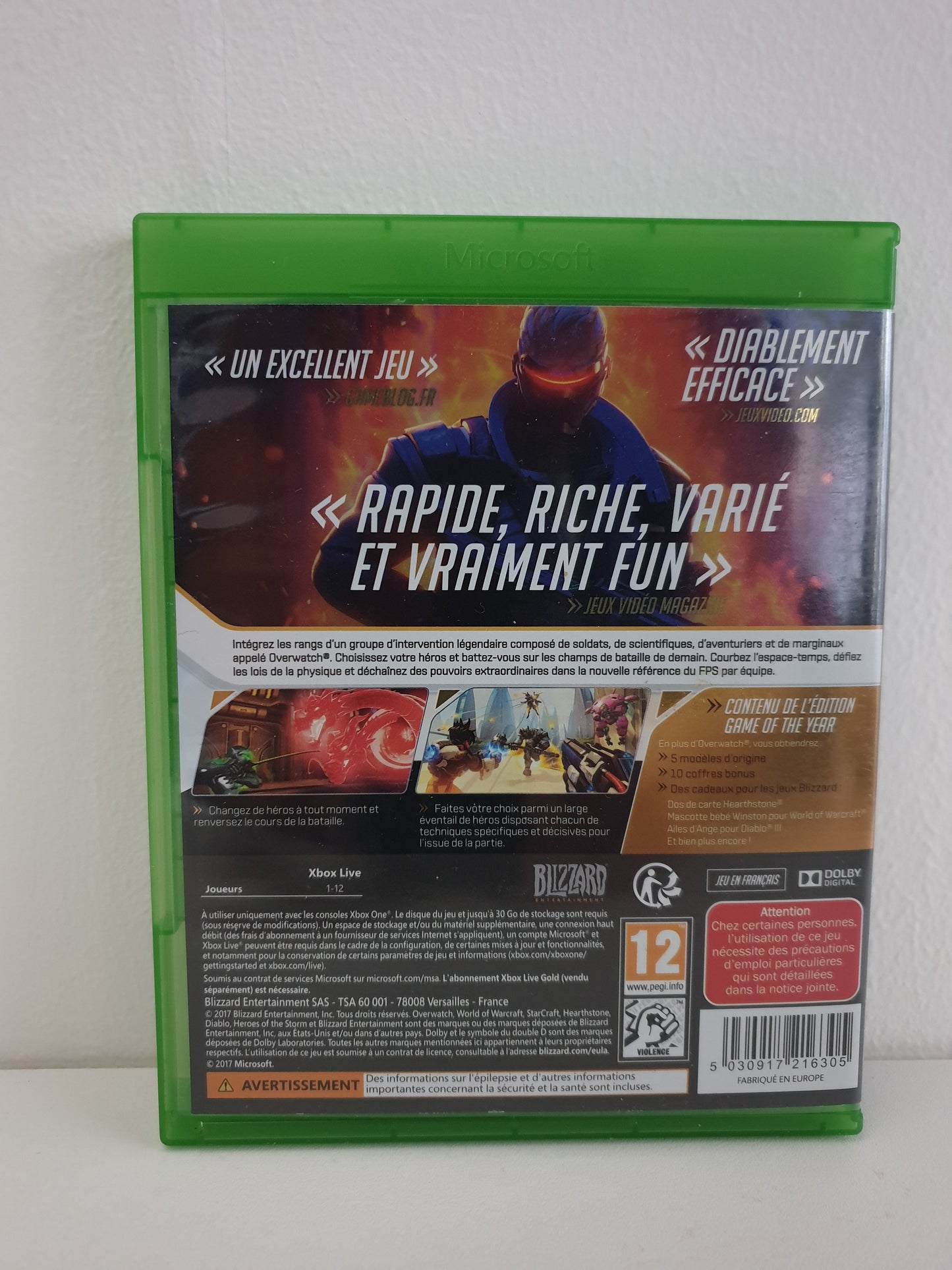 Overwatch - Game Of The Year Edition Xbox One - Occasion très bon état