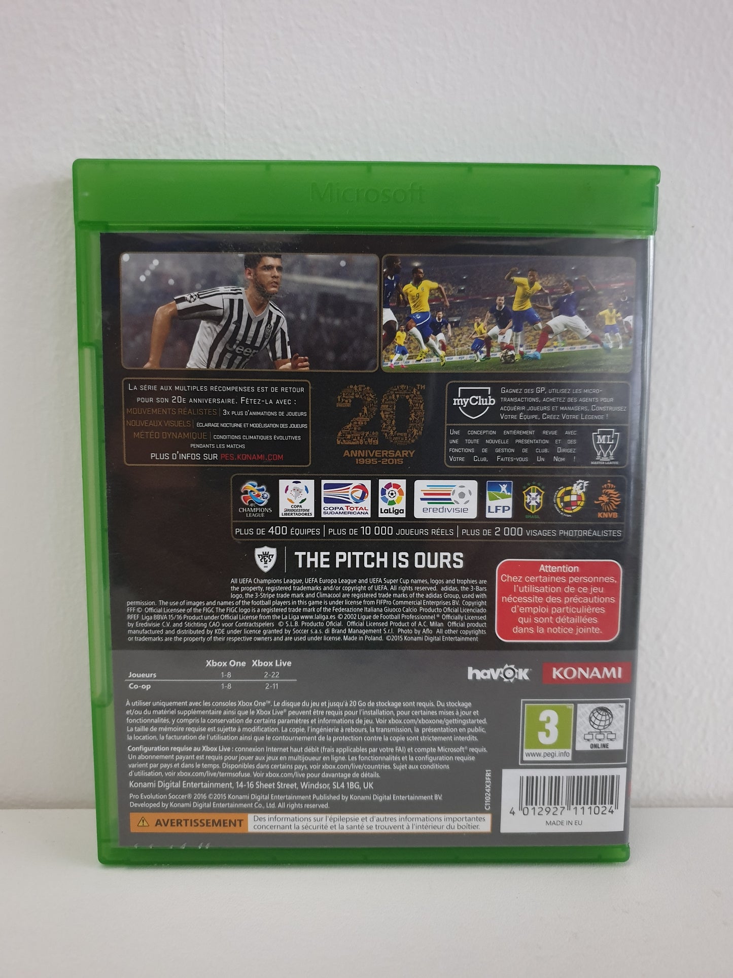 Pro Evolution Soccer 2016 Xbox One - Occasion bon état