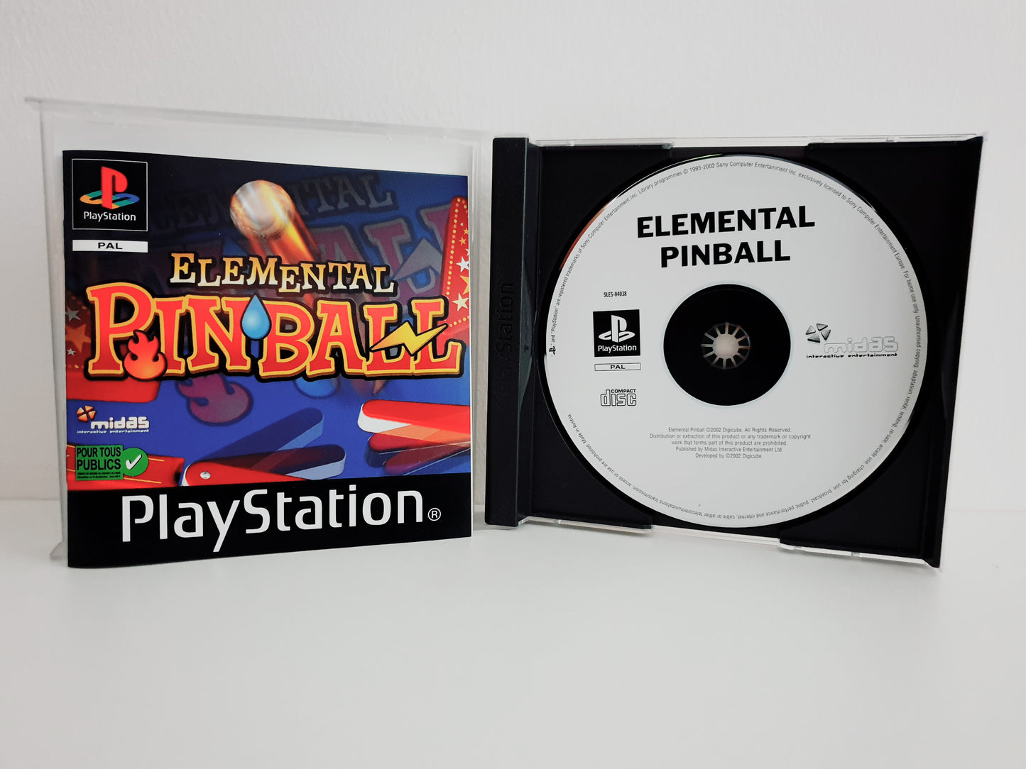 Elemental Pinball PS1 - Occasion très bon état