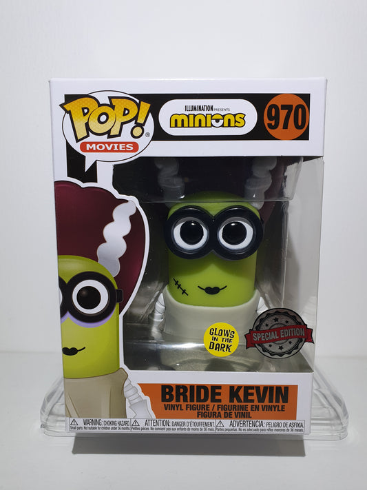 FUNKO POP 970 - LES MINIONS - BRIDE KEVIN - SPECIAL EDITION - GLOWS IN THE DARK - NEUF