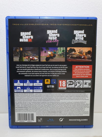 Grand Theft Auto : The Trilogy - The Definitive Edition PS4 - Occasion bon état