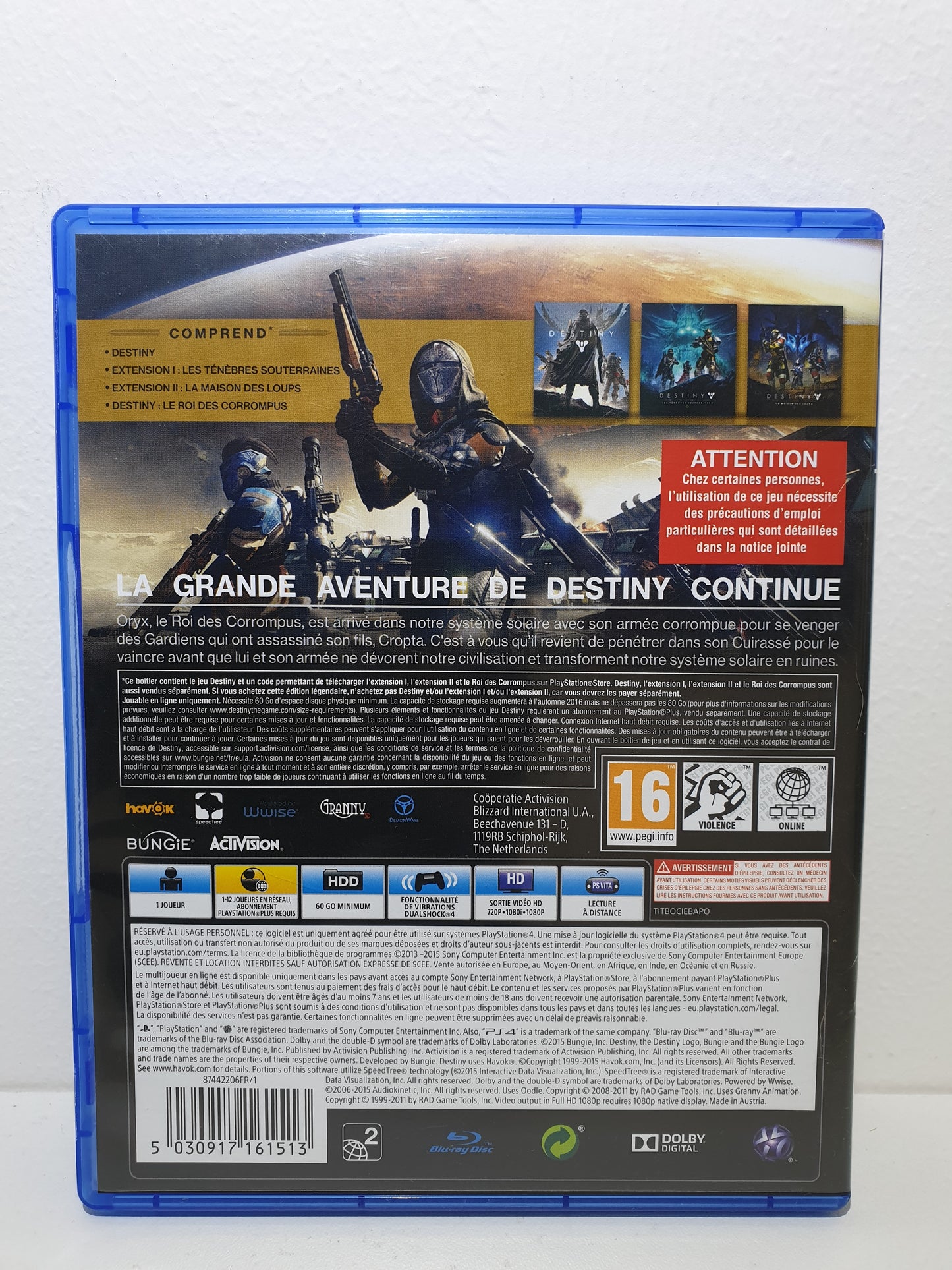 Destiny : Le Roi des Corrompus - Edition Légendaire PS4 - Occasion bon état