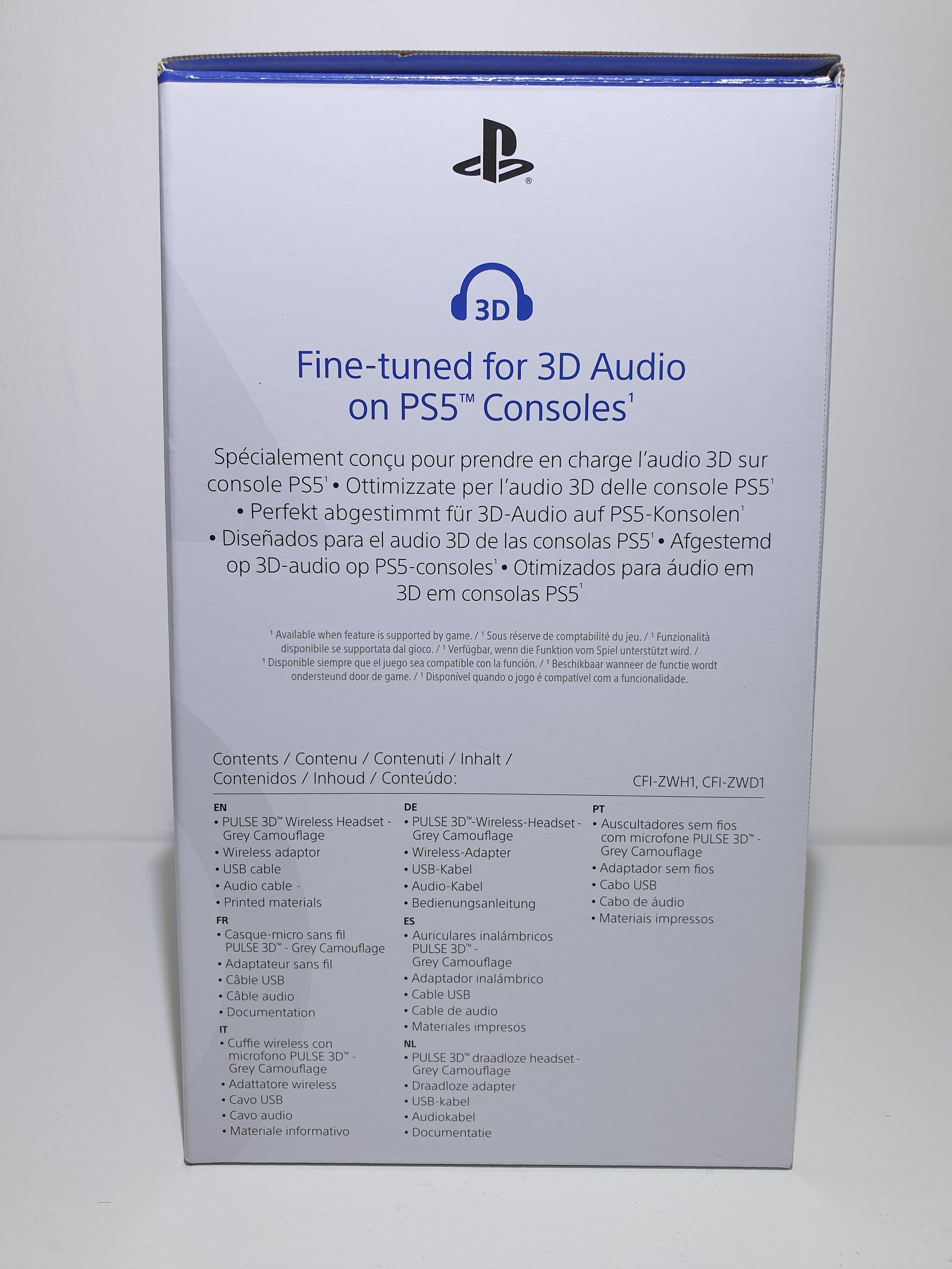 Casque-Micro Sans-Fil PULSE 3D Blanc/White pour PS5 - Compatible