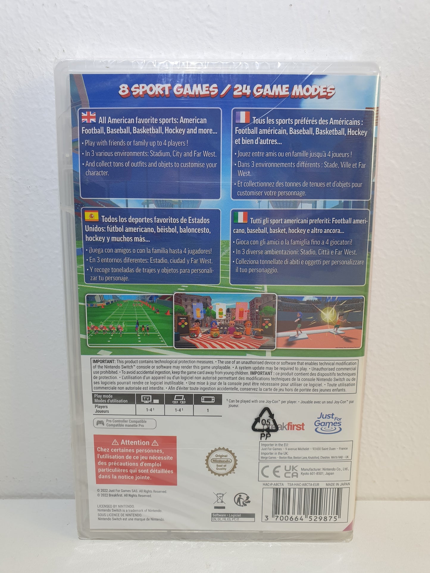 INSTANT SPORTS All-Stars Switch - Neuf sous blister