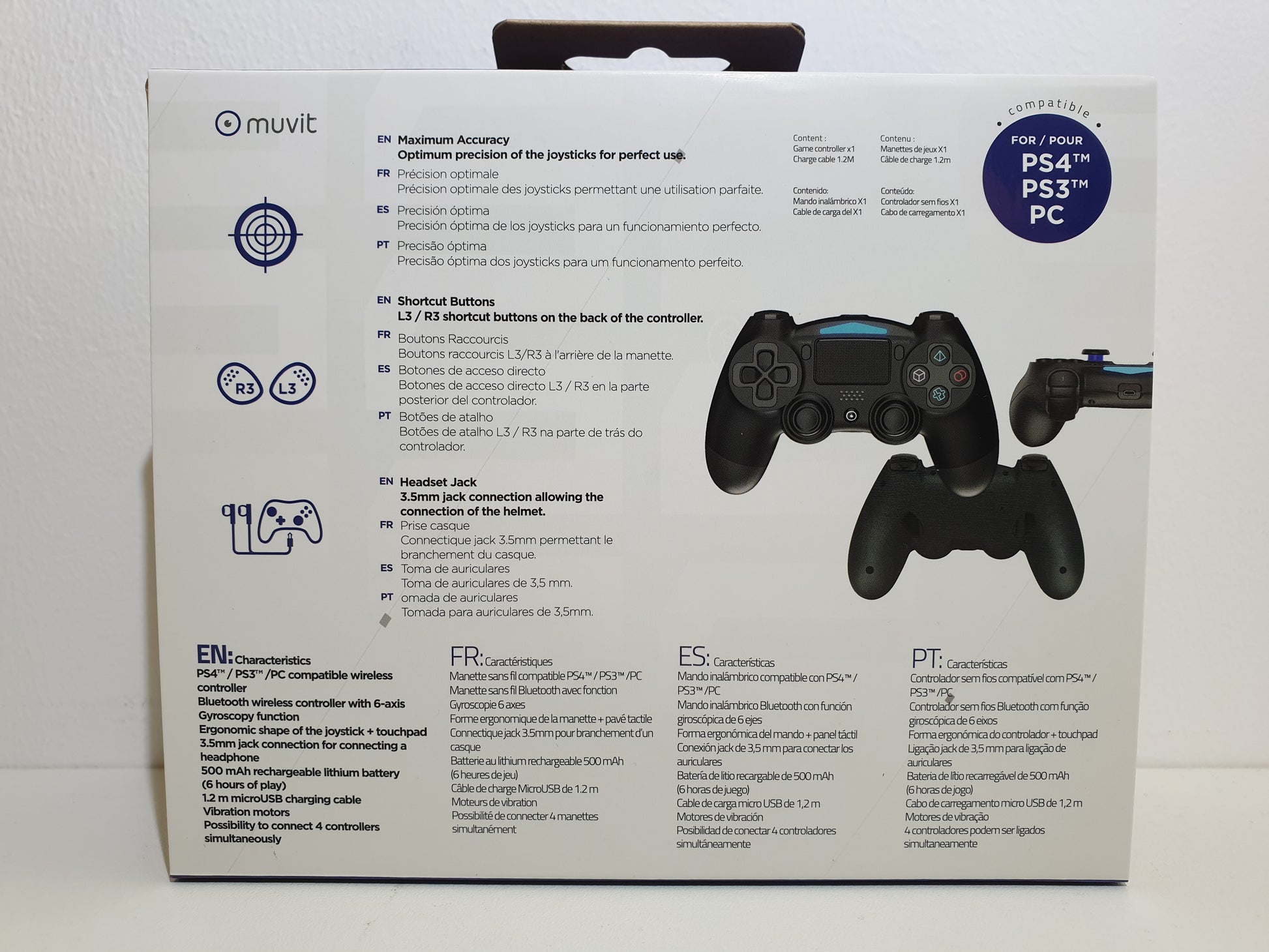 Pack Manette Bluetooth + Oreillette Bluetooth pour PS3 - PlayStation 3