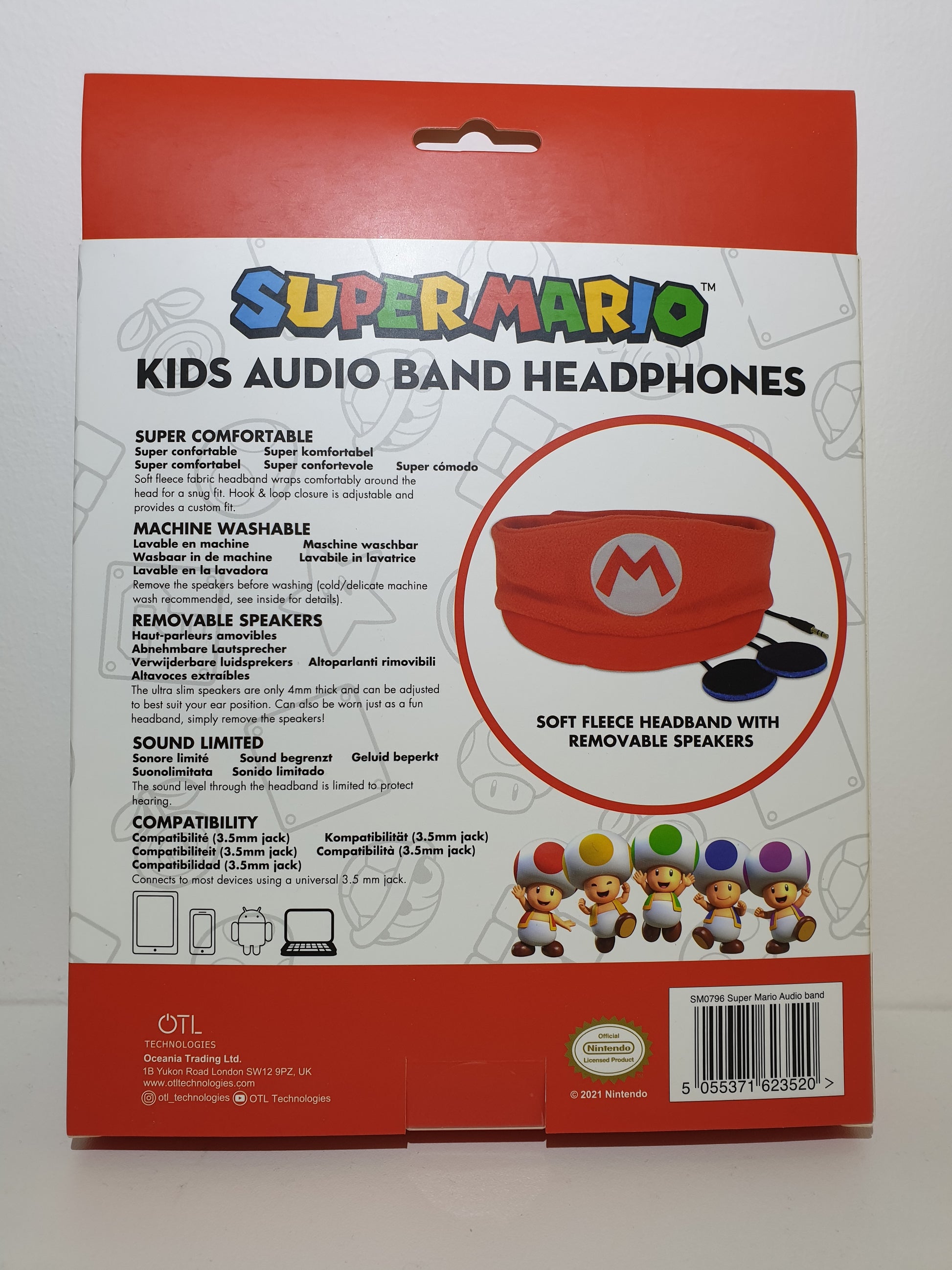 Casque audio filaire Super Mario pour enfant