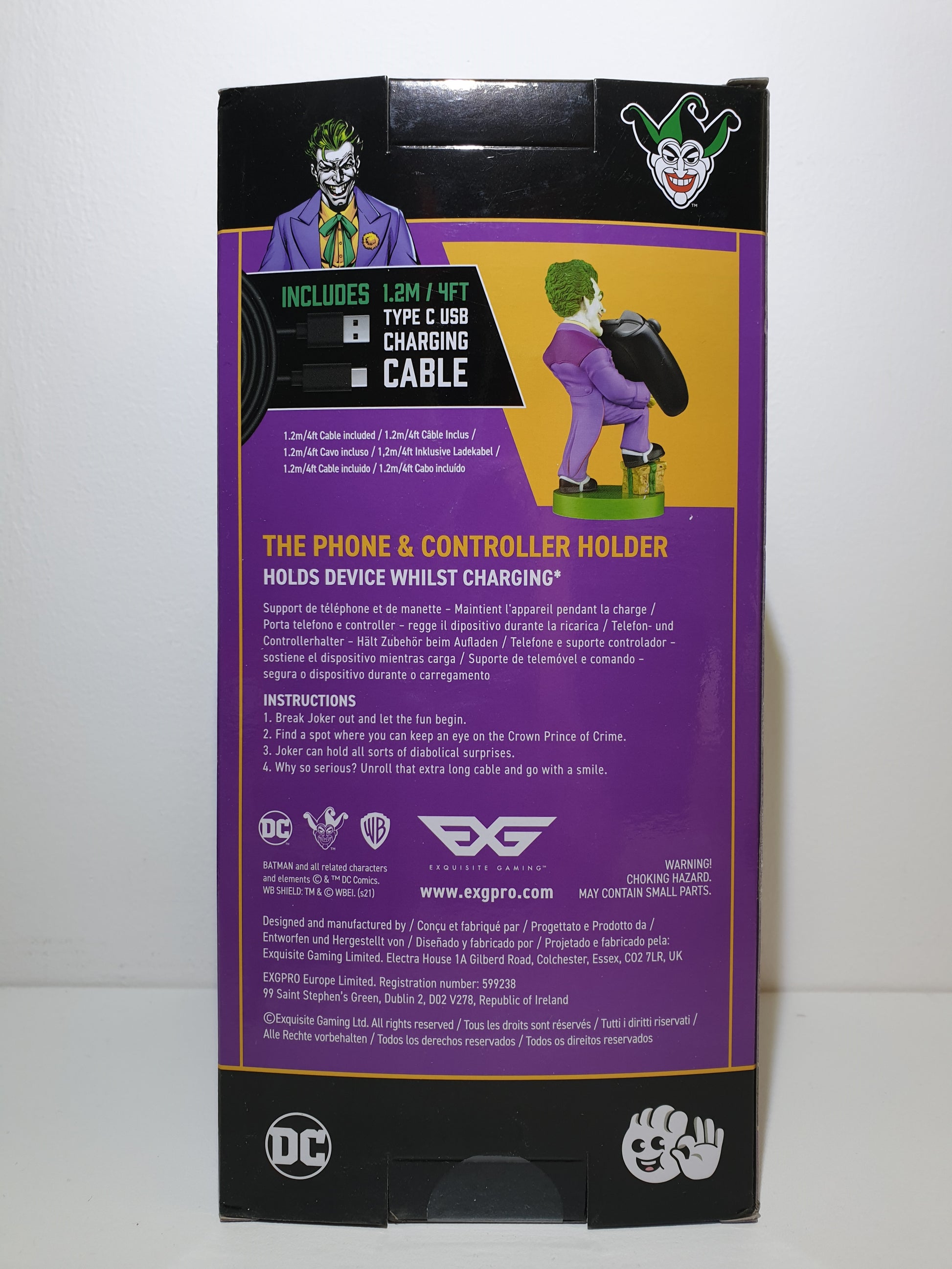 Cableguys Figurine Gaming DC Comics Batman - Accessoire support pour manette  ou smartphone - Câble USB inclus - 20 cm : : Jeux et Jouets